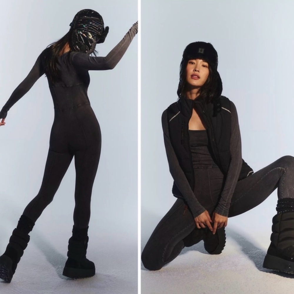 RARE! Free People Good Karma Corset Onesie🖤